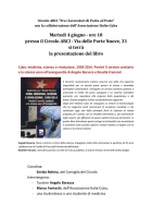 Pres. libro: "CUBA: MEDICINA, SCIENZA E RIVOLUZIONE" - 04.06 Circolo Porta Prato - Ass. Amicizia Italia Cuba FI