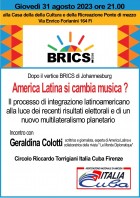 Iniziativa con Geraldina Colotti sull'America Latina 31 agosto Firenze - Ass. Amicizia Italia Cuba FI