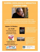 14 ottobre - Hernando Calvo Ospina a Firenze - Ass. Amicizia Italia Cuba FI