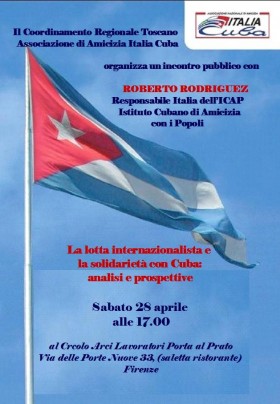 Incontro con Roberto Rodriguez - Ass. Amicizia Italia Cuba FI